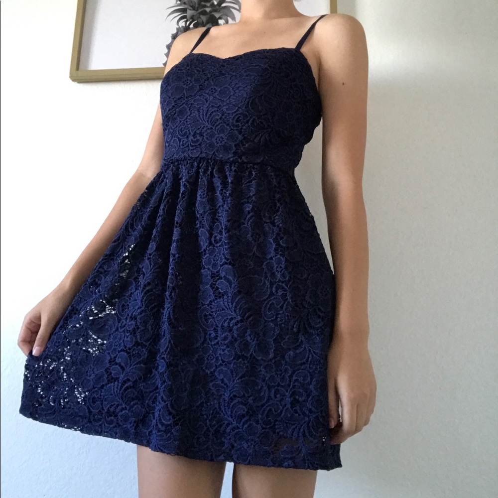 Navy blue dress